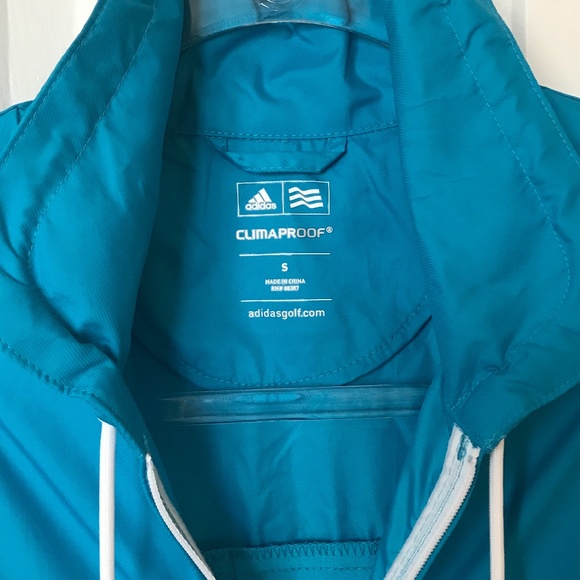 ADIDAS Climaproof Blue Golf Windbreaker Size S - Picture 3 of 9